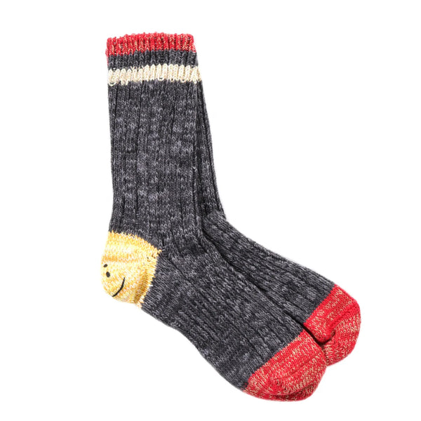 Kapital Happy Heel Socks - Gray