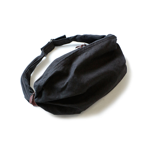 Kapital black canvas snufkin bag